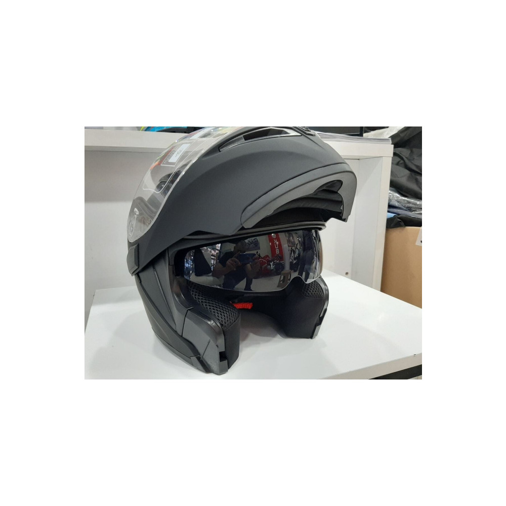 JK20 Mat Siyah Jk 902 Çene Pedli Güneş Vizörlü Çeneden Açılır Kask XL Beden Motorsiklet Kaskları Fiyatı