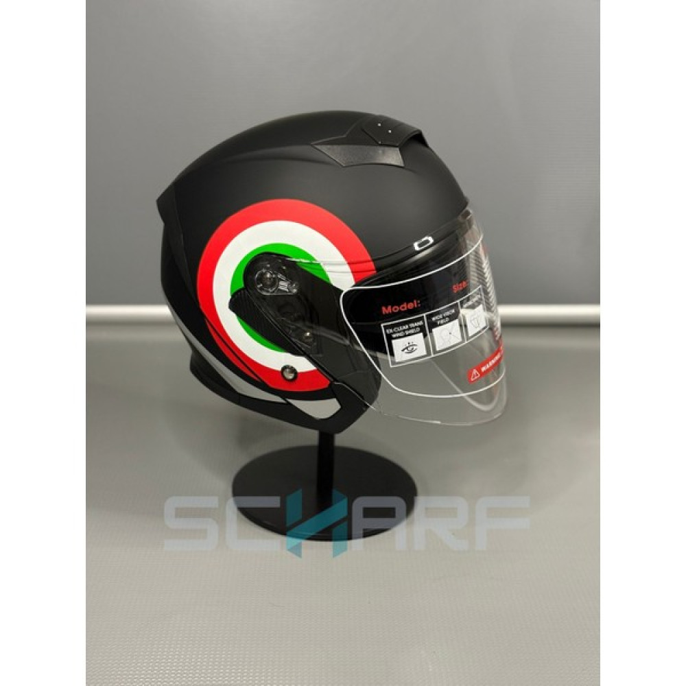 JK20 Scharf JK-526 Güneş Vizörlü Yarım Kask - L Motorsiklet Kaskları Fiyatı