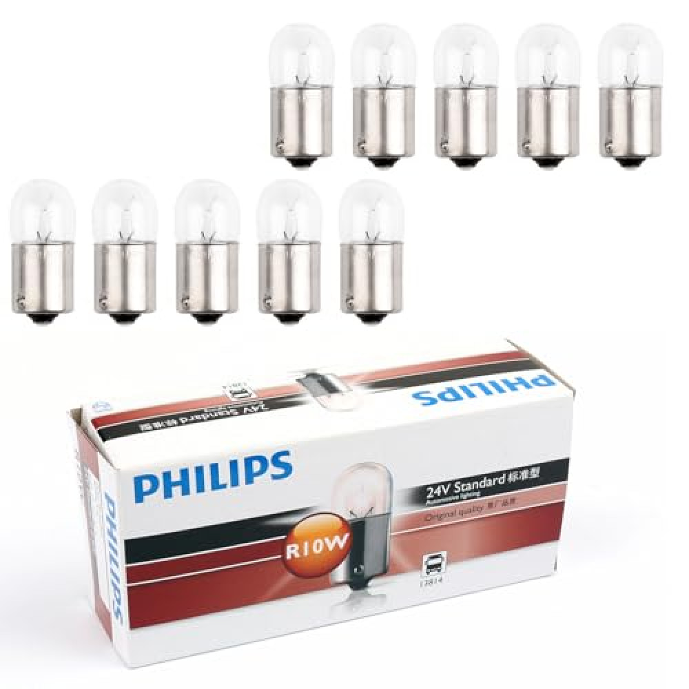 JKAPCYJFHF 10pc For 13814 24V 10W R10W BA15s Standard Singaling Lamp Bulbs CP