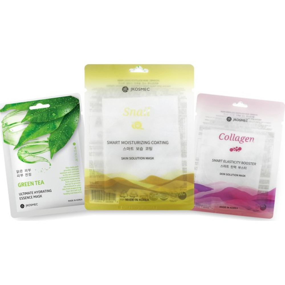 Jkosmec Green Tea-Solution Snail-Solution Collagen Set Maskeler Fiyatı
