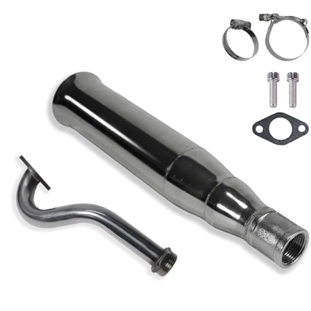 JMCHstore Central Pipe for Predator 212 w/Monster Mega Moto MMB80 MMB105, Coleman RB100, Motovox MBX10 Baja DB30 97cc, For Orxyearth Dirt Kids Mini Bike (Riser needed)