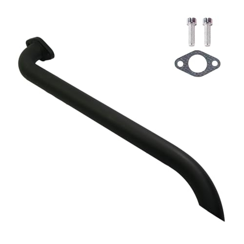 JMCHstore Header Pipe for Monster Mega Moto MMB80 MMB105, Phatmoto Gas Bike, Motovox MBX10 Orxyearth Dirt Kids Mini Bike Lifan 79cc/105cc Engine MMK80 Go Kart (Black)