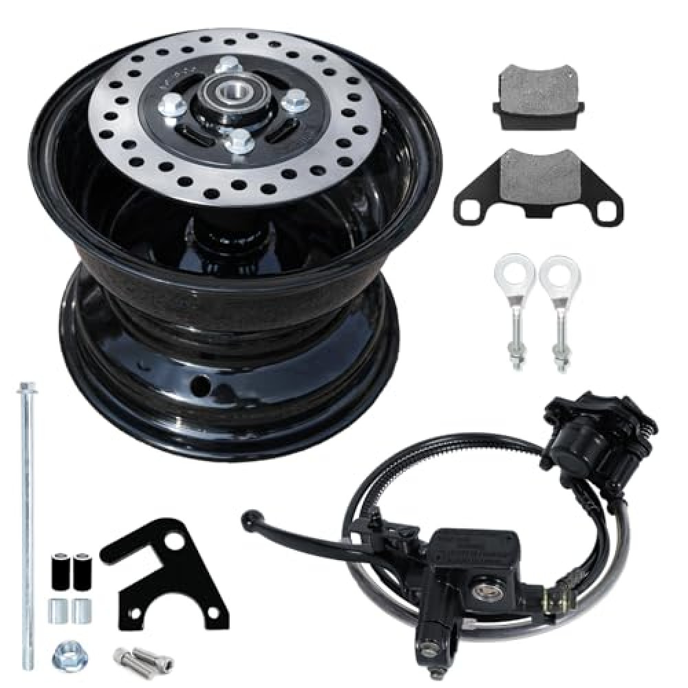 JMCHstore Rear Rim Disc Hydraulic Brake Kit For Coleman CT200U BT200X CT200U-EX BT200X-G BT200X-O CT200U-EXR, Axis M200196cc Hisun 200cc Mini Bike