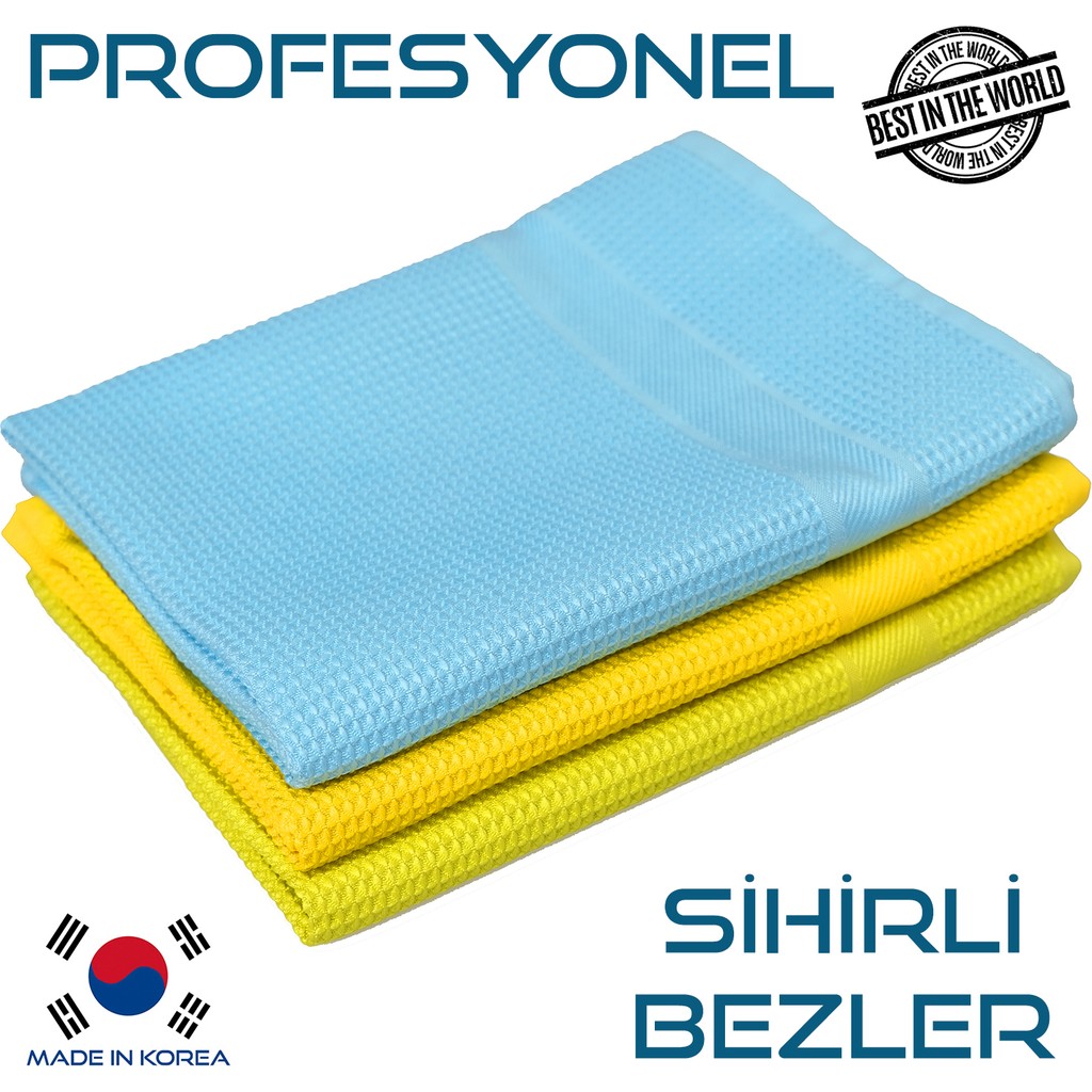 Jo Moyner | 3 Adet | Cam Bezi | Araba Bezi | Oto Bezi | Temizlik Bezi | Mikrofiber Bez | 40X60CM Oto Bakım Bezleri Fiyatı