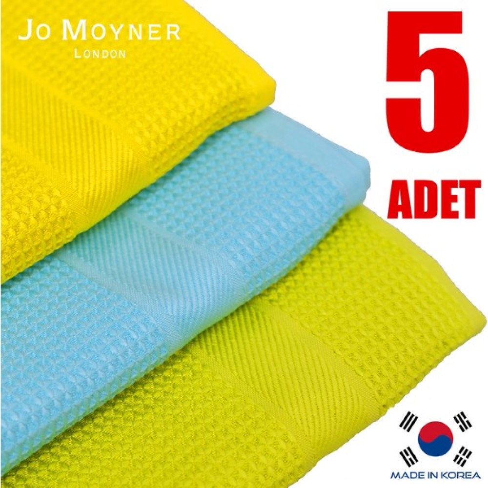 Jo Moyner 5'li Mikrofiber Temizlik Bezi Sihirli Bez Su Emici Leke Tutmaz Cam Mutfak Banyo Oto 40X60 cm Made In Korea JM-350 Temizlik Malzemeleri Fiyatı