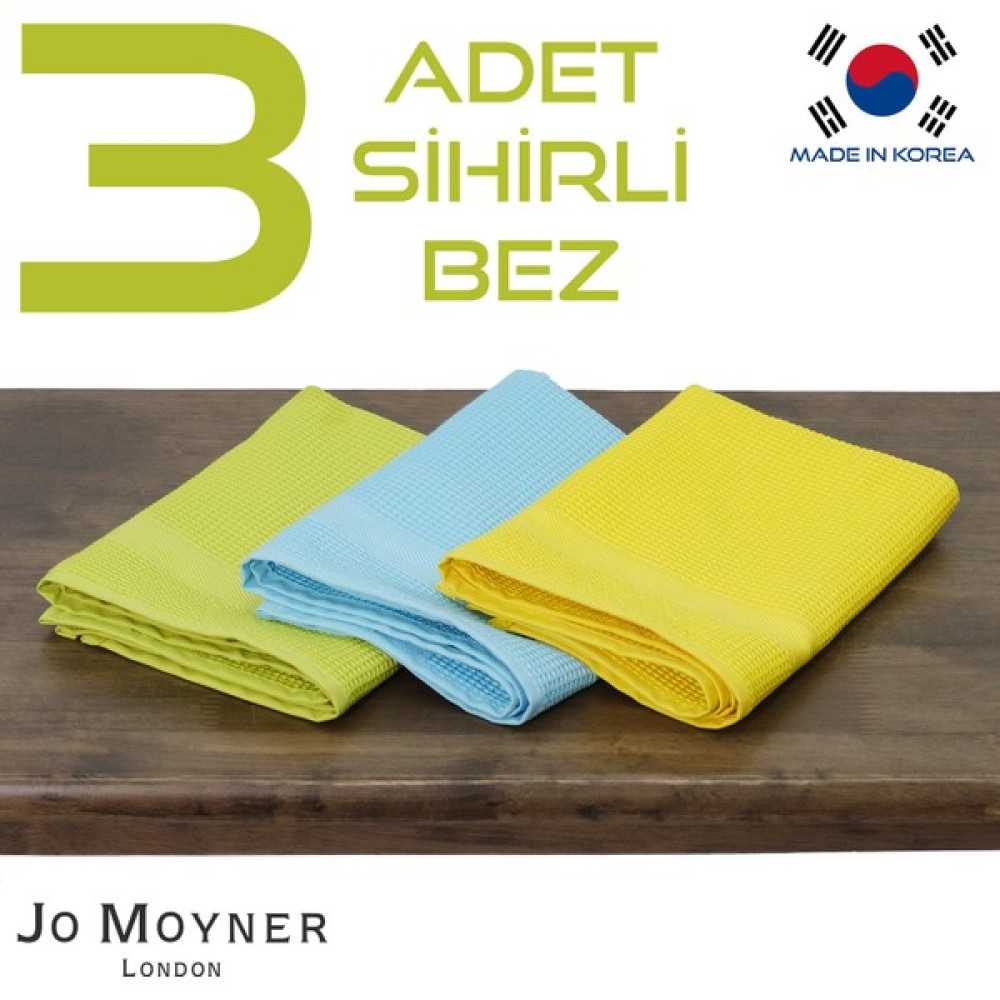 Jo Moyner En Kaliteli Kore'den Ithal Cam Bezi Araba Bezi Oto Bezi Temizlik Bezi Sihirli Mikrofiber Bez Set 40X60CM Temizlik Malzemeleri Fiyatı