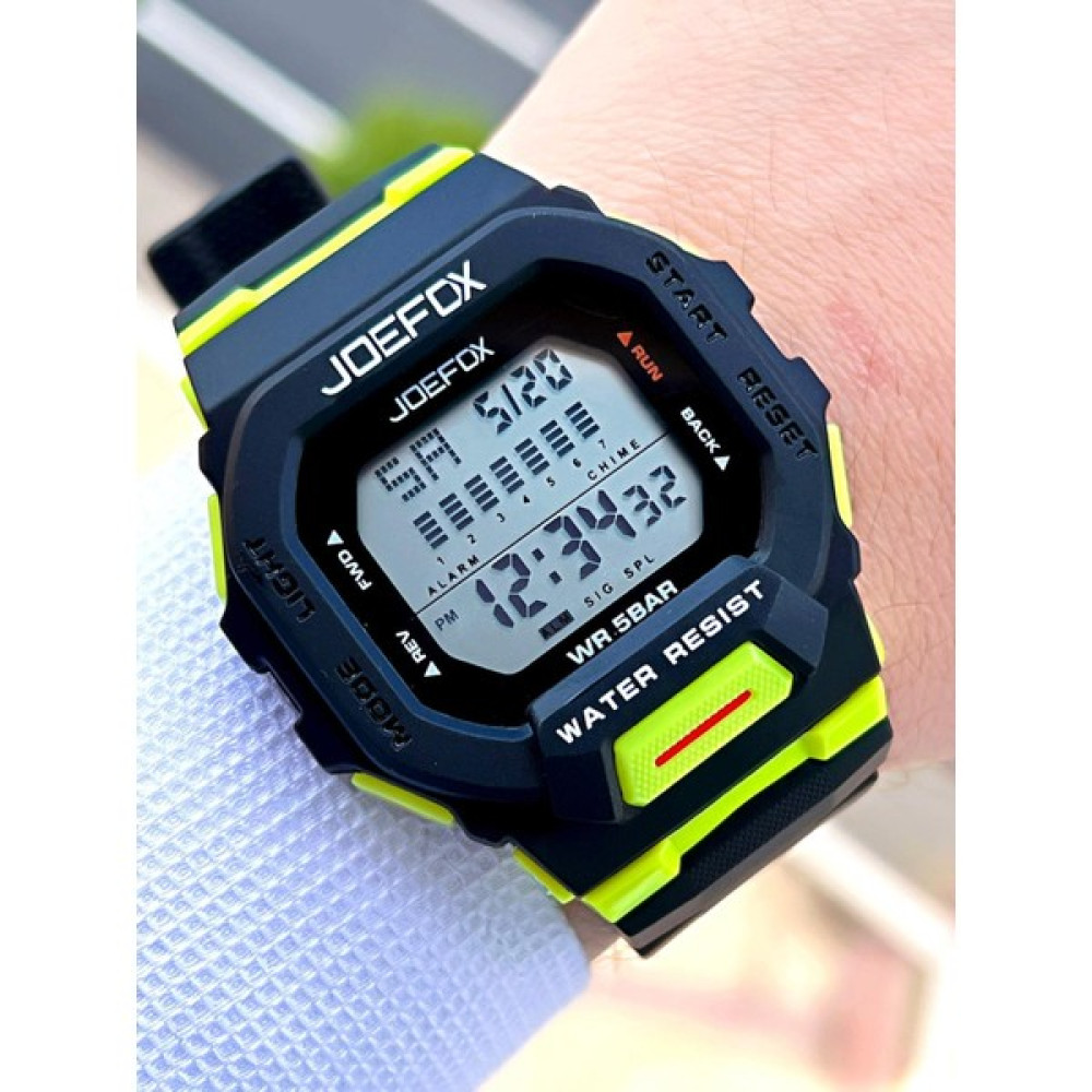 Joefox G-Shock Kasa Beyaz/siyah Digital 5 Atm Suya Dayanıklı 2 Yıl Garantili Spor Kol Saati J-GS03 Kol Saatleri Fiyatı