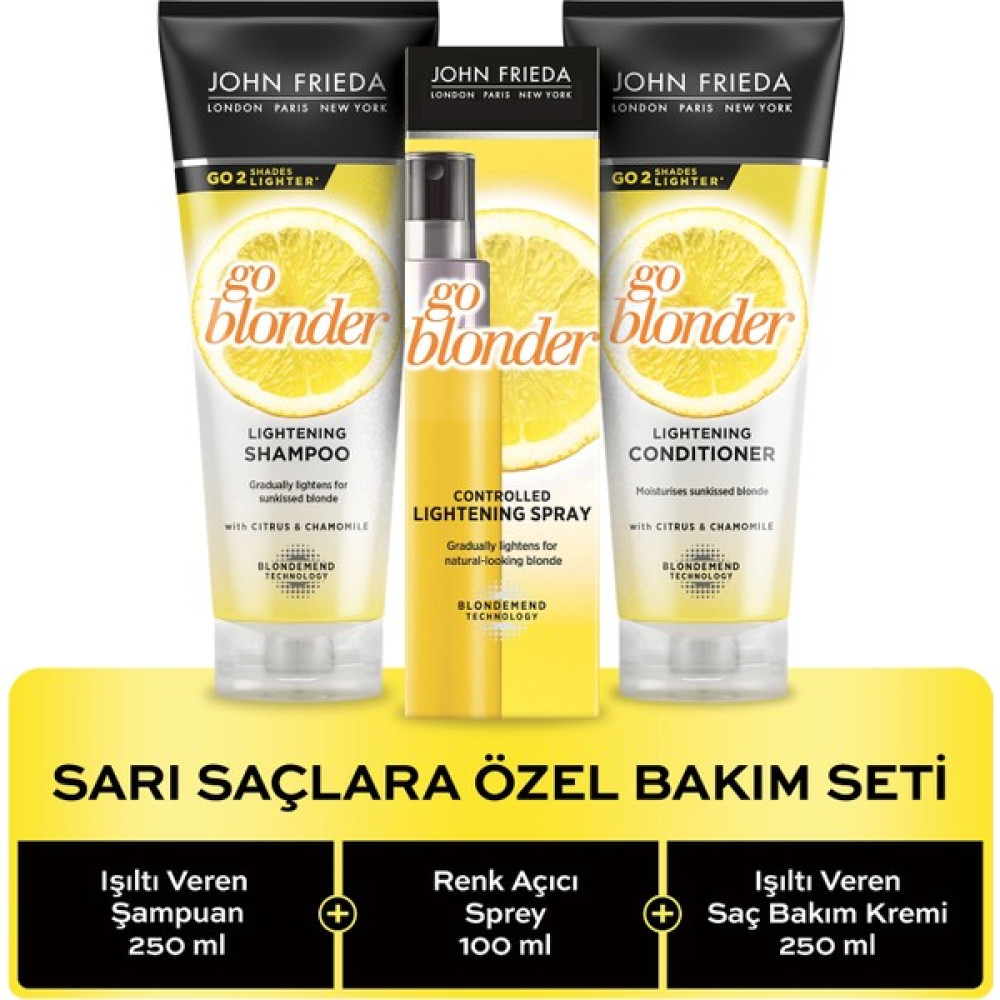 John Frieda Sarı Saçlara Özel Bakım Set Şampuan ve Saç Kremi Fiyatı
