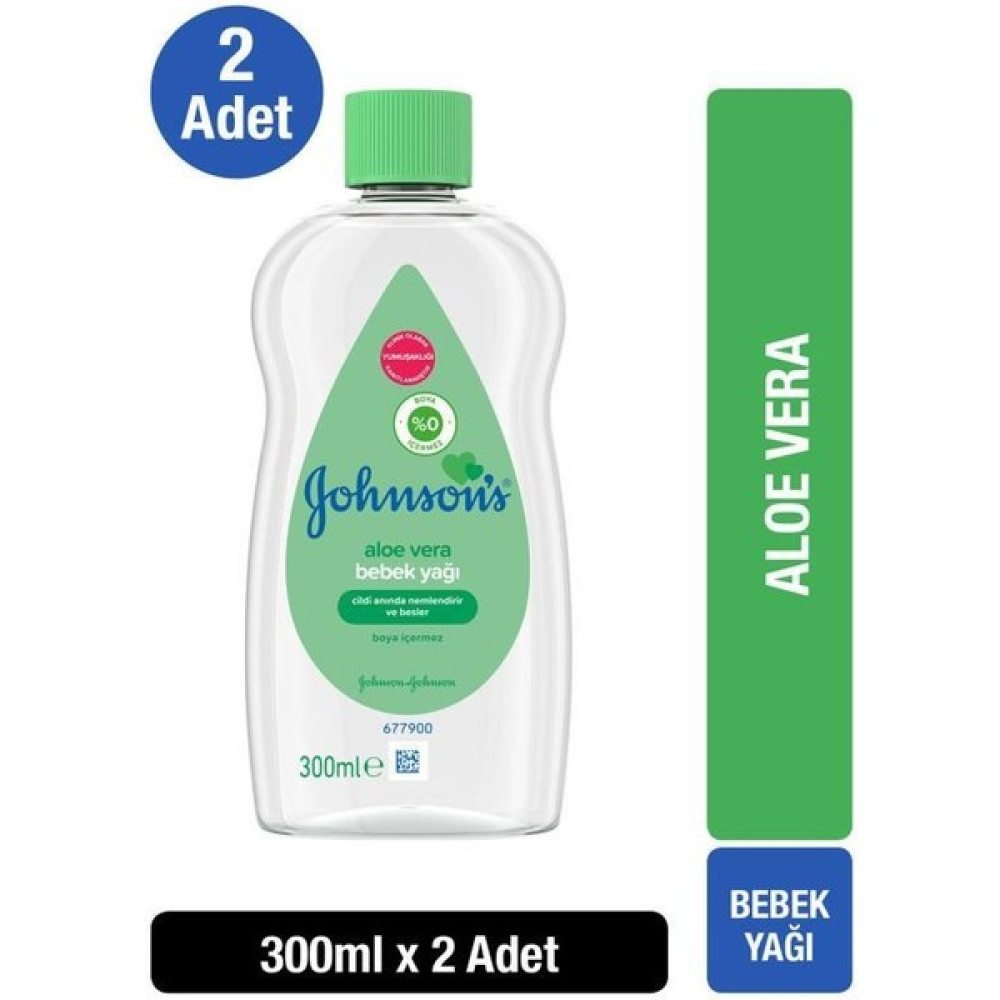 Johnson's Aloe Vera Bebek Yağı 300 ml x2 Bebek Bakım Fiyatı