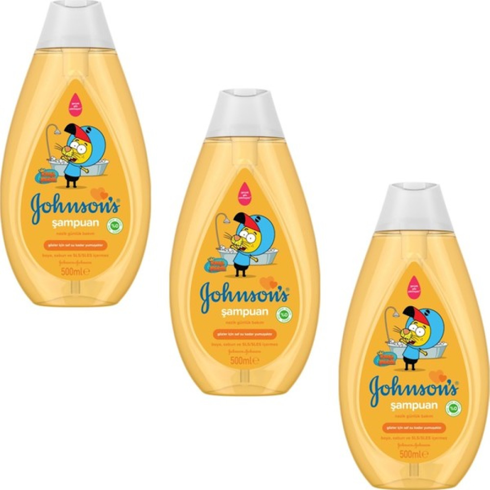 Johnsons Baby Kral Şakir Bebek Şampuanı 500 ml 3 Adet - Sarı Bebek Şampuanı Fiyatı