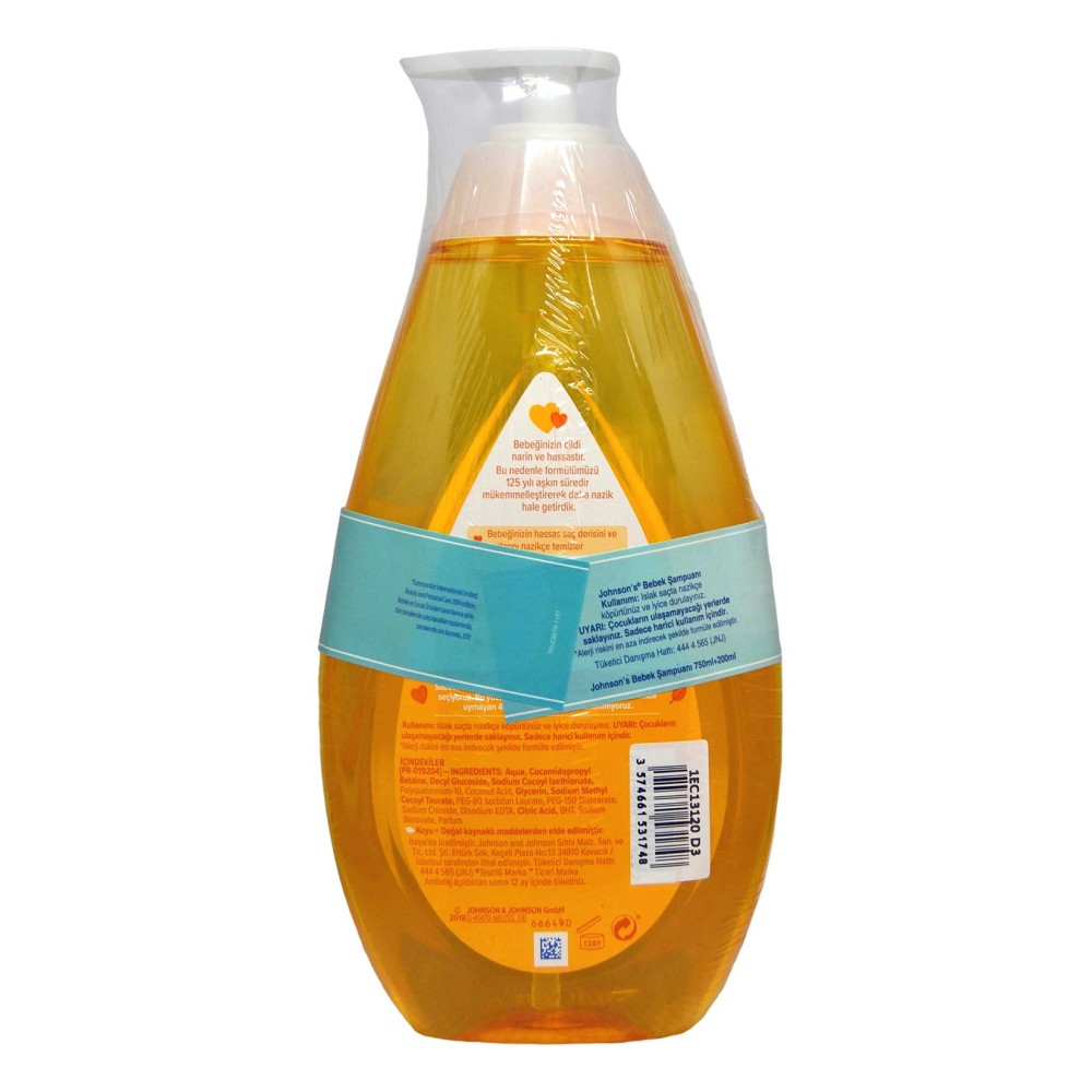 Johnson's Baby Şampuan 750 ml + 200 ml Hediye
