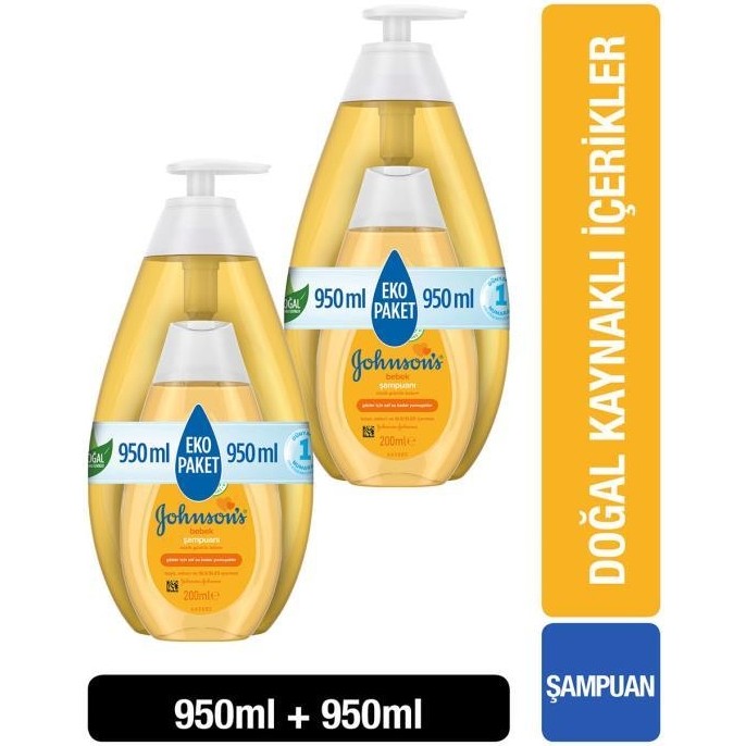 Johnson's Bebek Şampuanı 750 ml + Johnson's Bebek Şampuanı 200 ml Bebek Şampuanı Fiyatı