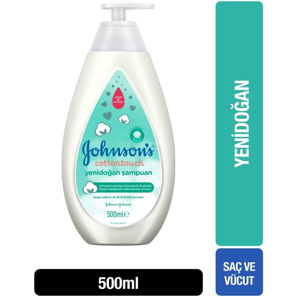 Johnson's Cotton Touch Yenidoğan Saç & Vücut Bebek Şampuanı 500 ml Bebek Şampuanı Fiyatı