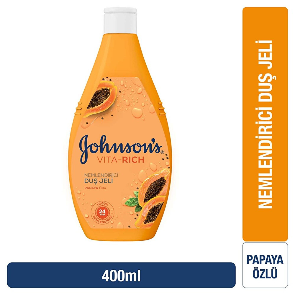 Johnsons Papaya Özlü Nemlendirici Duş Jeli 400 ml Duş Jelleri ve Banyo Köpükleri Fiyatı