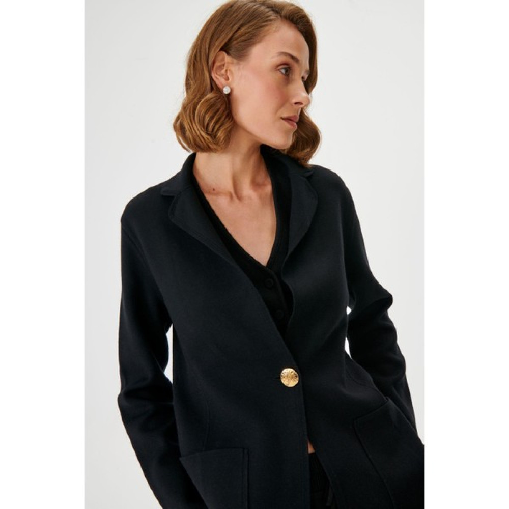 Join Us Tek Düğmeli Triko Blazer Ceket Bayan Ceket Fiyatı