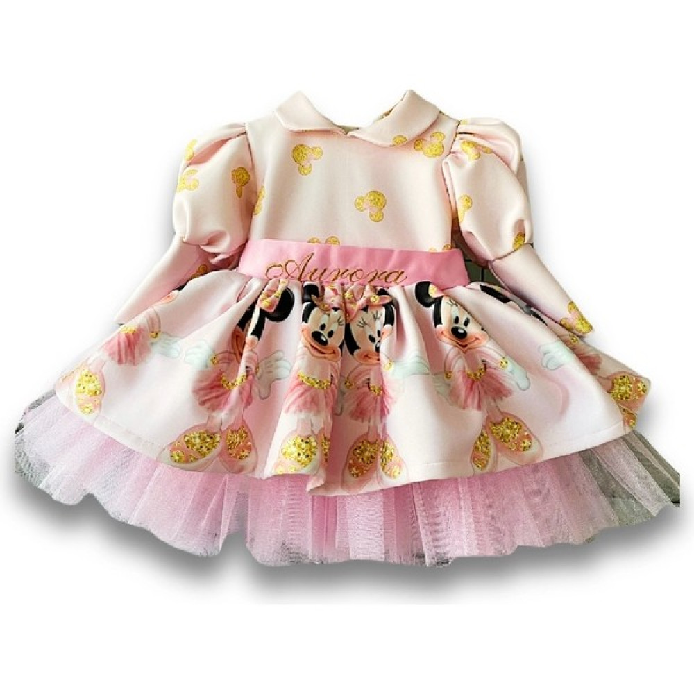 Jol Baby Minnie Mouse Kostüm Tütü Elbise-Pembe Kız Çocuk Elbise Fiyatı