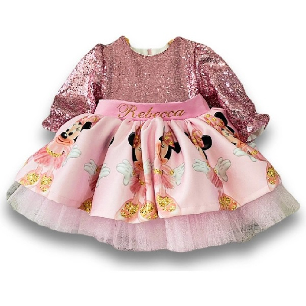 Jol Baby Minnie Mouse Pul Payetli Kostüm Tütü Elbise Kız Çocuk Elbise Fiyatı