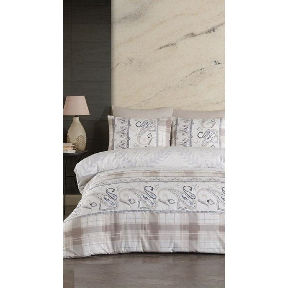 Jolly Home 4 Mevsim Çift Kişilik Kapitoneli Nevresim Takımı-Melina Taş Kahve - 200 x 220 cm Nevresim Takımı Fiyatı