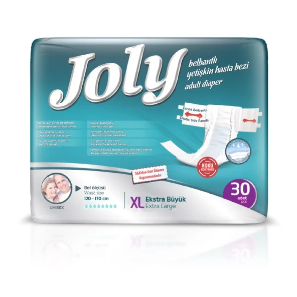 Joly Belbantli Extra Large 30'Lu Hasta Bezi Hasta Bezleri ve Temizliği Fiyatı