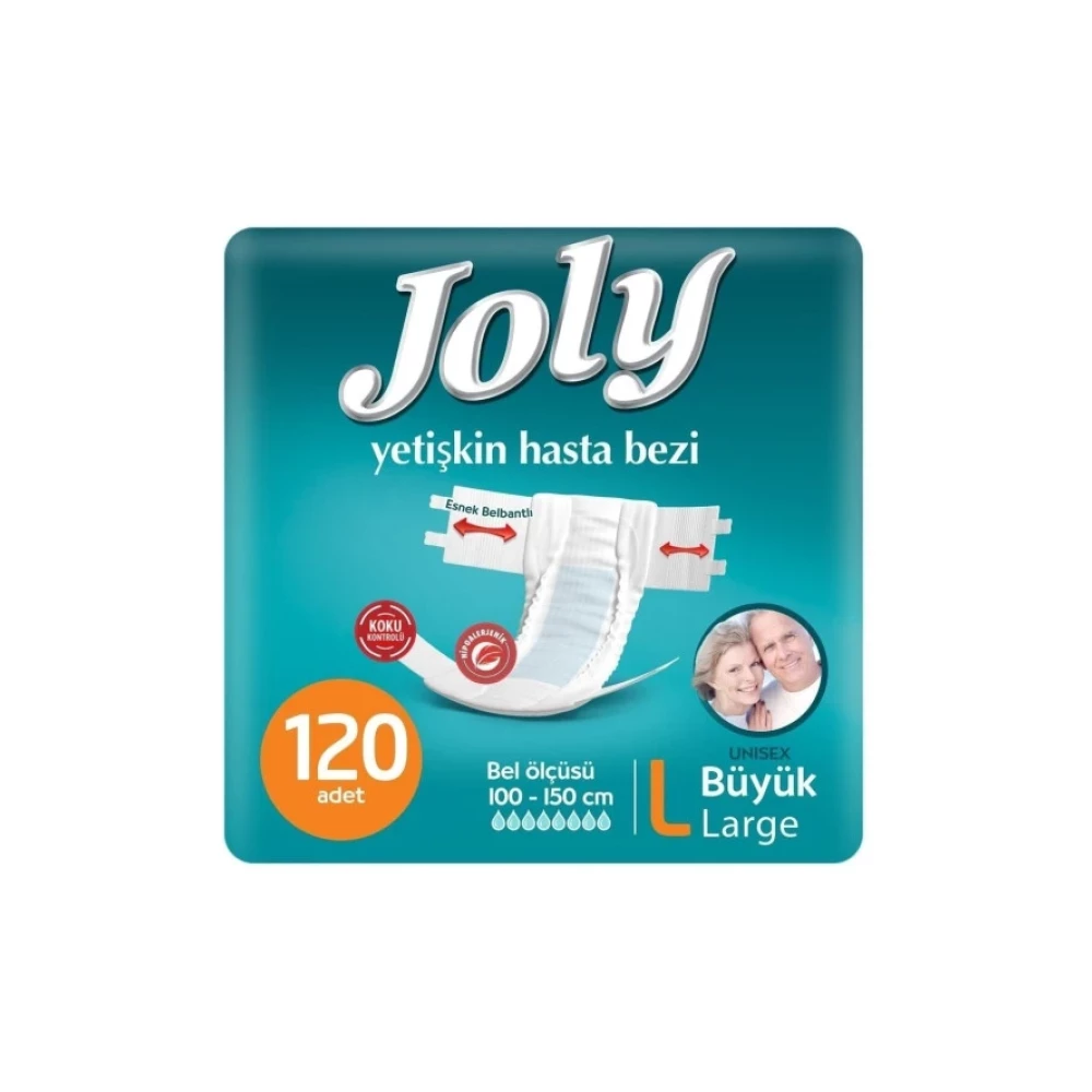 Joly Belbantli Hasta Bezi Buyuk Large Boy 30 Lu 4 Paket 120 Adet Hasta Bezleri ve Temizliği Fiyatı