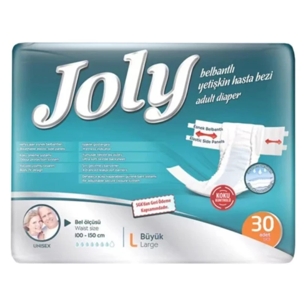 Joly Belbantli Large 30'Lu Hasta Bezi Hasta Bezleri ve Temizliği Fiyatı