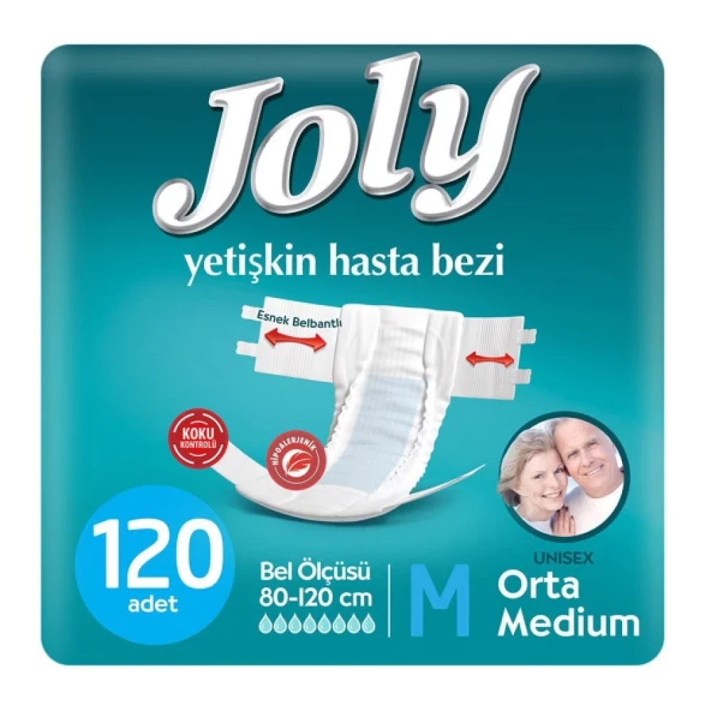 Joly Belbantli Orta Boy (M) 30 Adet 4'Lu Paket Hasta Bezi Hasta Bezleri ve Temizliği Fiyatı