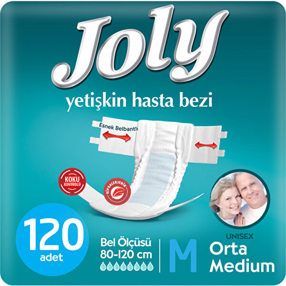Joly Yetişkin Bezi Medıum 120' li - M Hasta Bezleri ve Temizliği Fiyatı