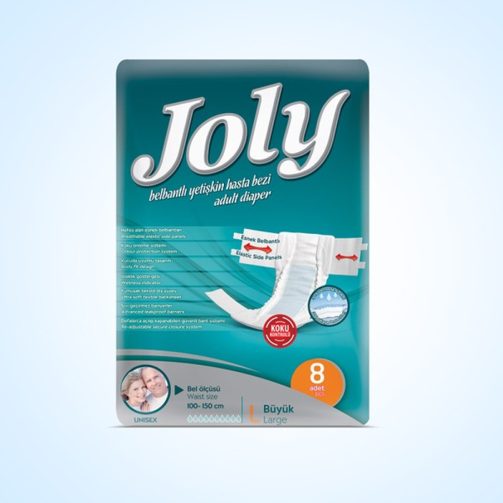 Joly Yetişkin Hasta Bezi Large 8 Adet - L Hasta Bezleri ve Temizliği Fiyatı