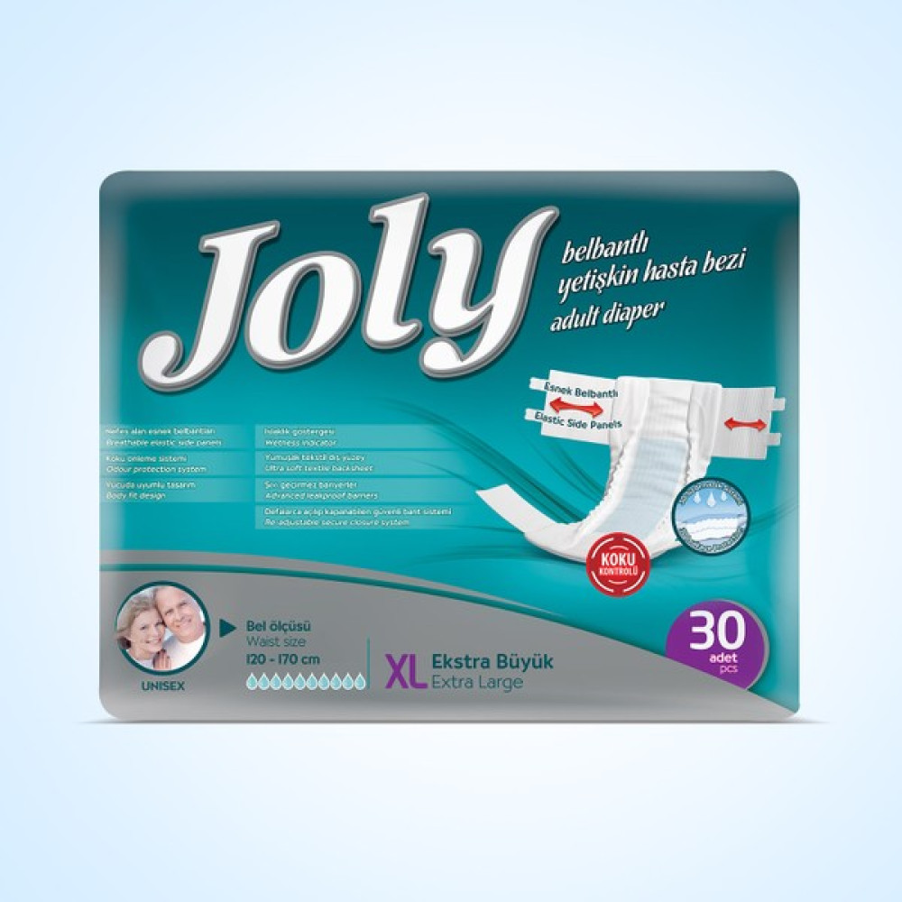 Joly Yetişkin Hasta Bezi X-Large 30 Adet - XL Hasta Bezleri ve Temizliği Fiyatı