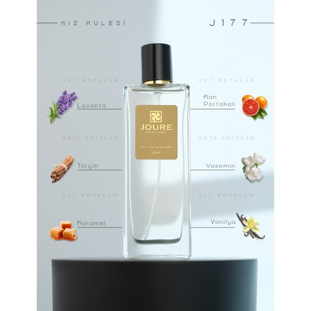 Joure J177 - Karamel Vanilya Tatlı Pudralı Kokulu 50ML Dikkat Çekici ve Kalıcı Edp Kadın Parfüm Kadın Parfümleri Fiyatı