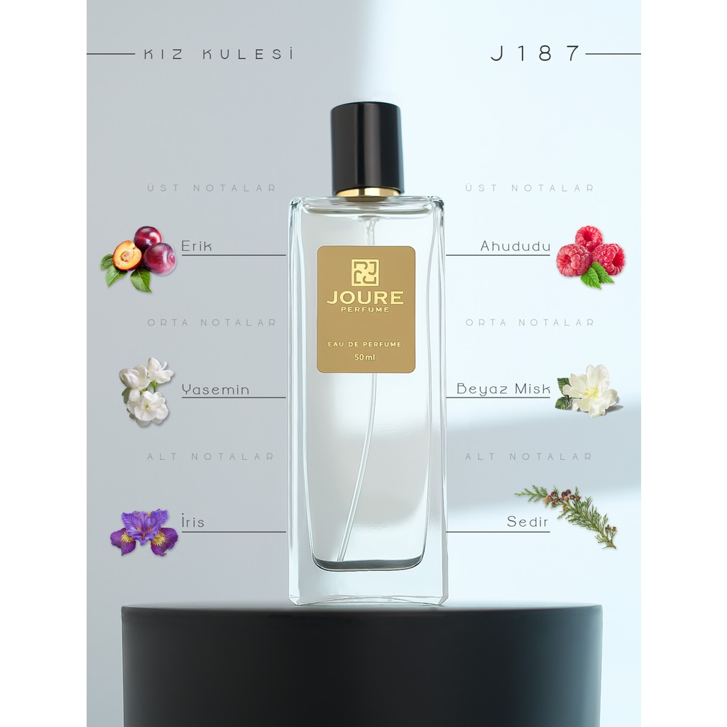 Joure J187 - Fresh Tatlı Meyveli Kokulu 50ML Kalıcı Edp Kadın Parfüm Parfümler Fiyatı