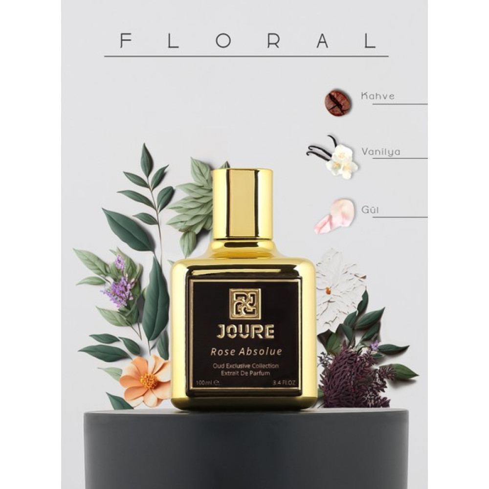 Joure Rose Absolue - Kahve Vanilya Gül Kokulu 100ml Kalıcı Extrait De Parfum Unisex Parfüm - 100 ml Oto Boyaları Fiyatı