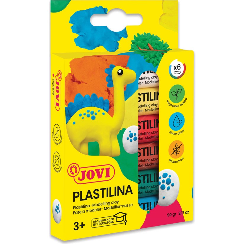Jovı 90/6 15GR Kurumayan Oyun Hamuru 6 Renk - Blister - Gri Oyun Hamuru & Kil Fiyatı