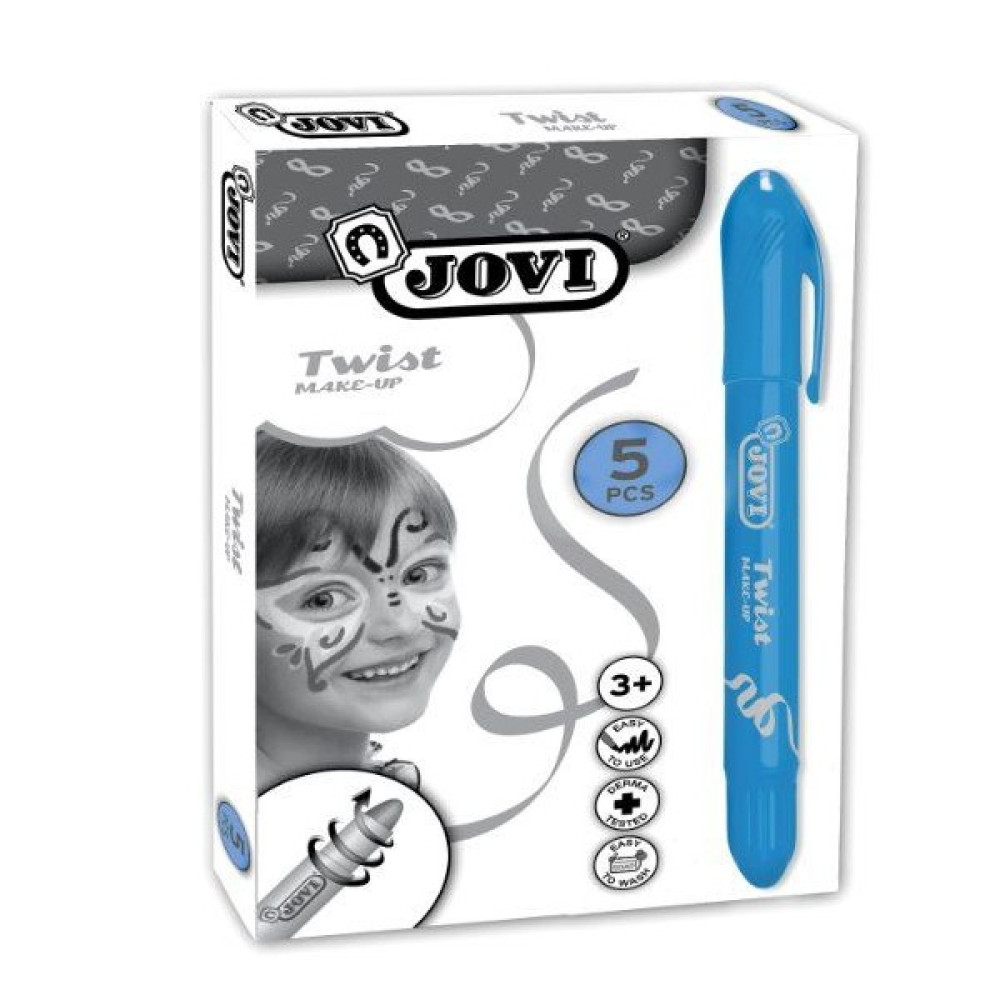 Jovi Twist Stick 5'li LACİVERT Yüz Boyama Kalemi Sanatsal Malzemeler Fiyatı