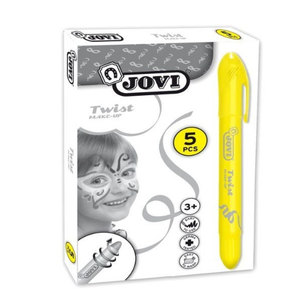 Jovi Twist Stick 5'li SARI Yüz Boyama Kalemi Sanatsal Malzemeler Fiyatı