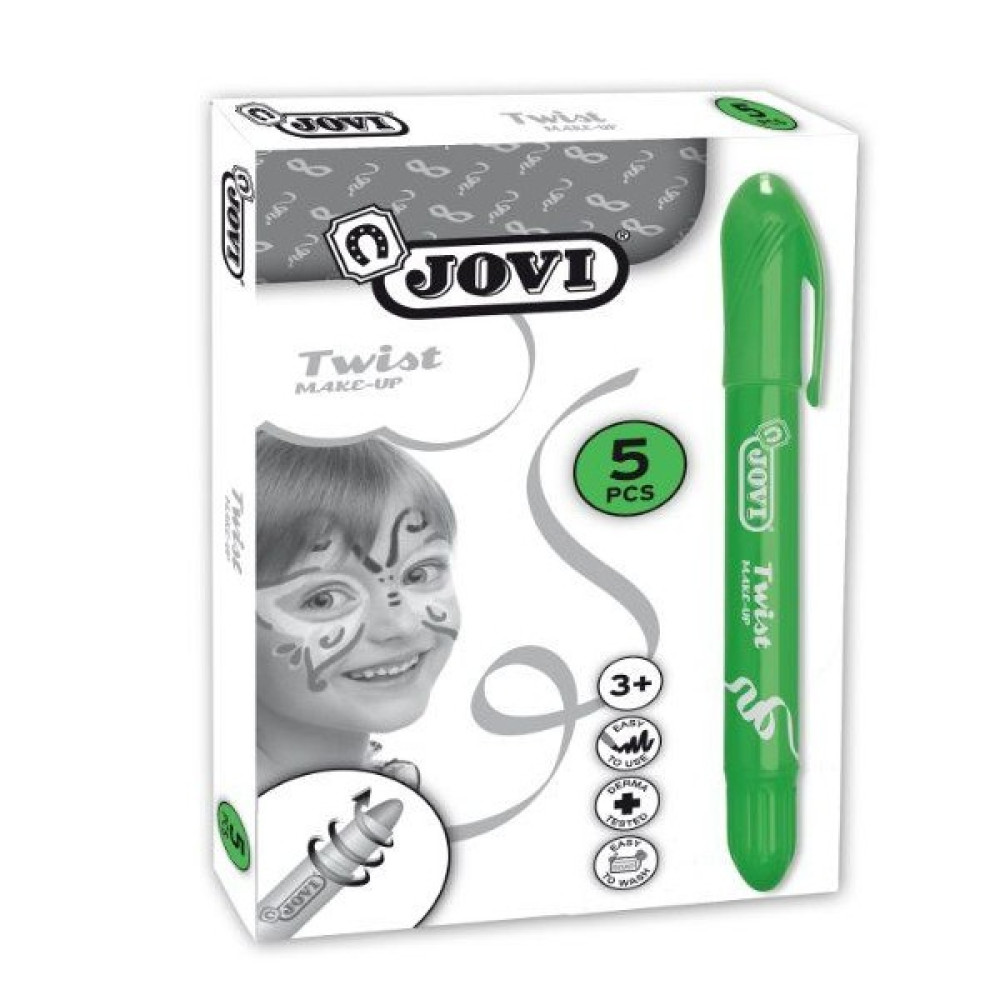 Jovi Twist Stick 5'li YEŞİL Yüz Boyama Kalemi Sanatsal Malzemeler Fiyatı