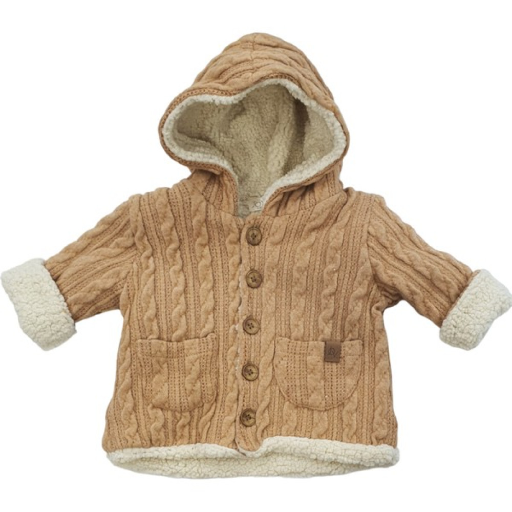 Joviel Baby Cardigan Peluş Kapşonlu Bebek Mont Bebek Montu Fiyatı