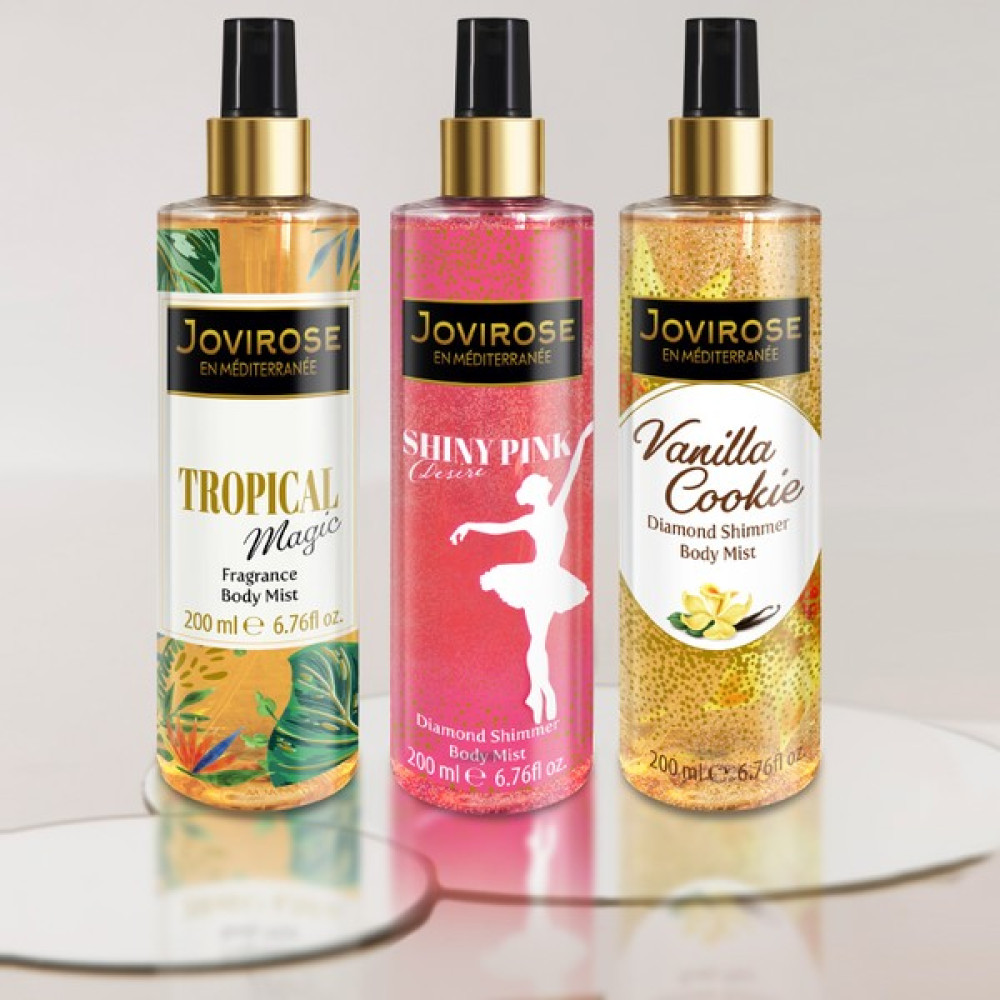 Jovirose Vücut Spreyi Seti Vanilla Cookie, Tropical Magic, Shiny Pink Desire Vücut Bakımı Fiyatı
