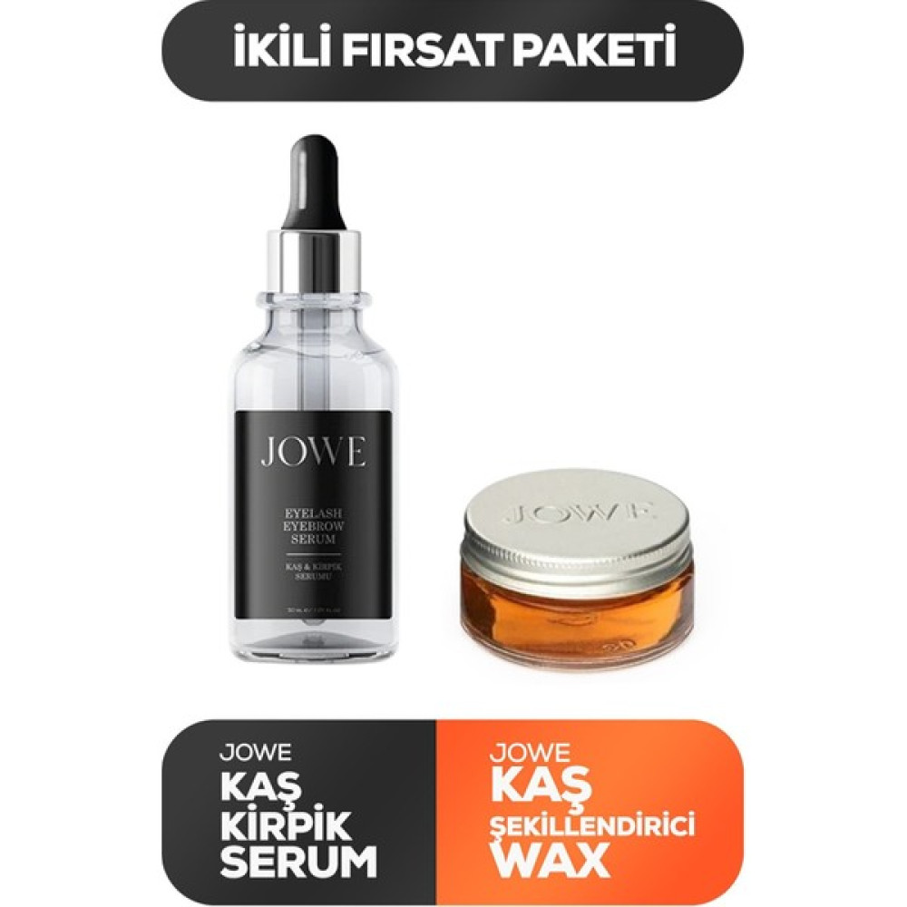 Jowe Cosmetic Jowe Kaş Kirpik Serumu ve Kaş Waxı Ikili Fırsat Kaş Bakımı Makyaj Ürünleri Fiyatı