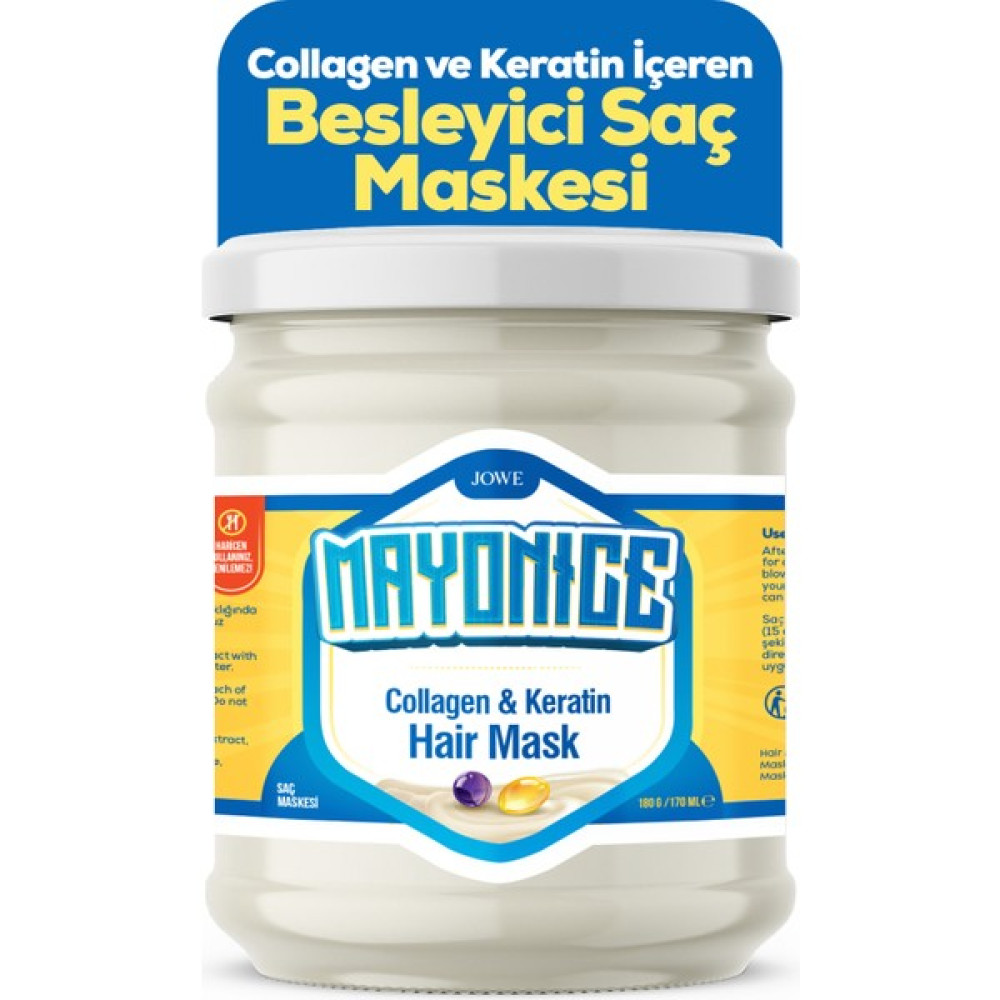 Jowe Cosmetic Jowe Mayonice Saç Maskesi (Collagen & Keratin) Saç Bakım Maskeleri & Serumlar & Spreyler Fiyatı