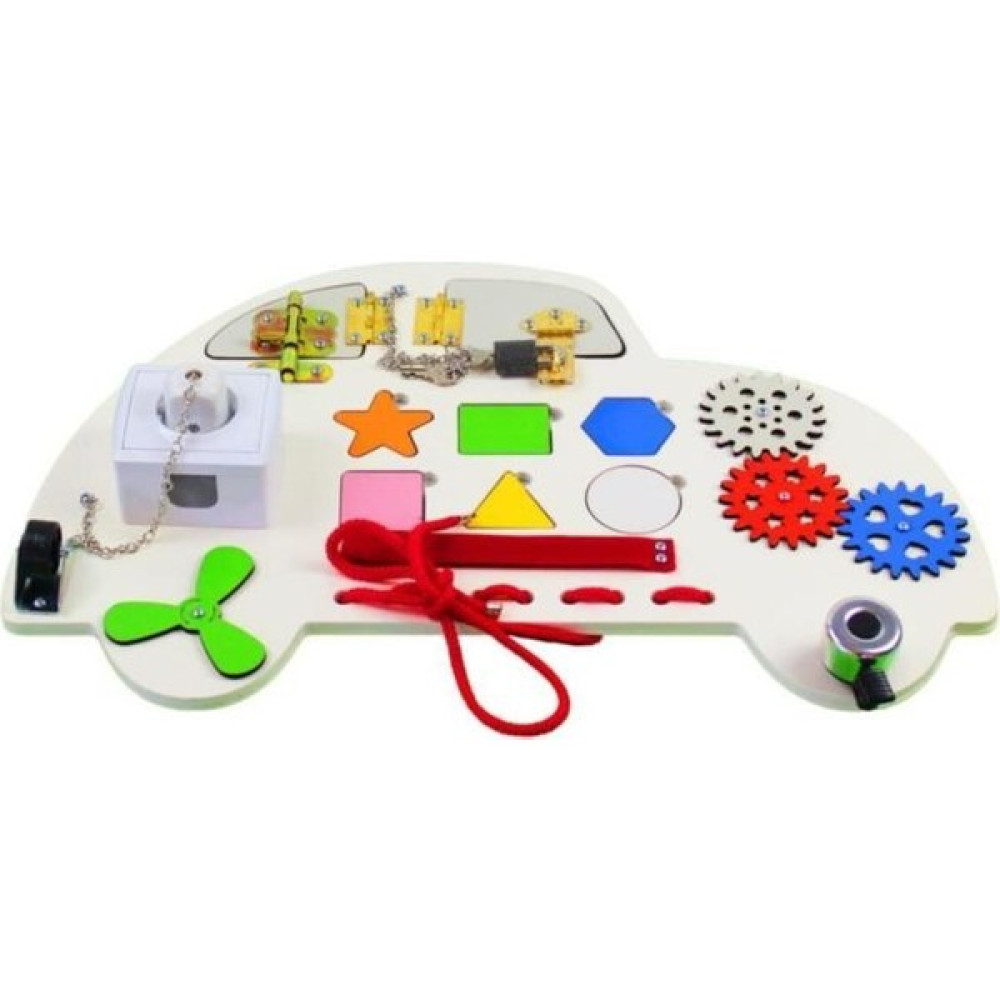 Joy And Toys Araba Modelli Aktivite Eğitim Tahtası(Beyaz),montesori,busy Board Oto Boyaları Fiyatı