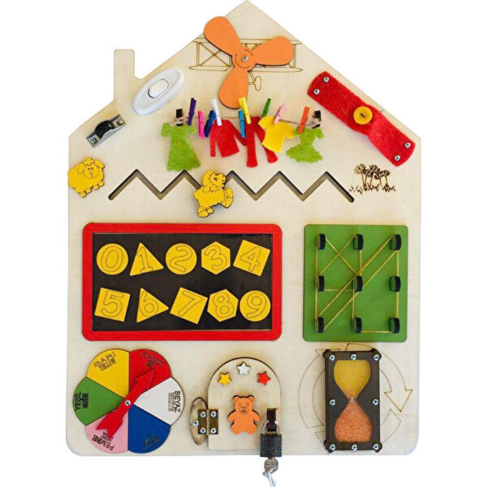 Joy And Toys Ev Aktivite Tahtası - Busy Board Bebek Oyuncakları Fiyatı