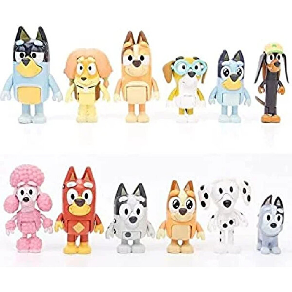Joy Business 12'li Bluey Friends Collie Oyuncak Seti (Yurt Dışından) - Renkli Oyun Seti Fiyatı