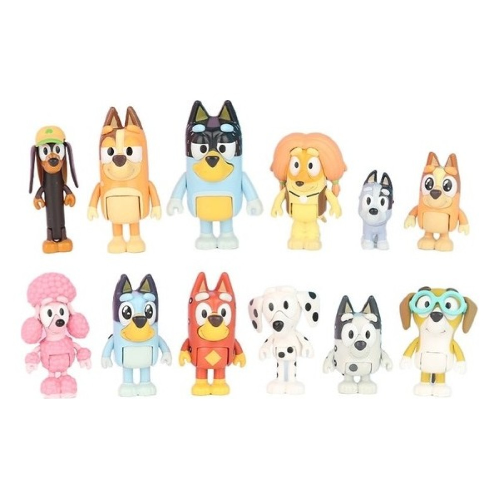 Joy Business Hw Hot Shopping 12'li Bluey Friends Collie Oyuncak Seti (Yurt Dışından) - Renkli Oyun Seti Fiyatı