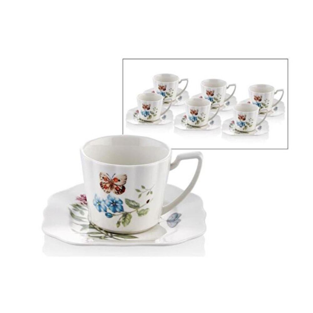 Joy Carmen Butterfly Serisi 6 Kişilik 220 CC Çay Fincanı 1Jyc-107 Diğer Fiyatı