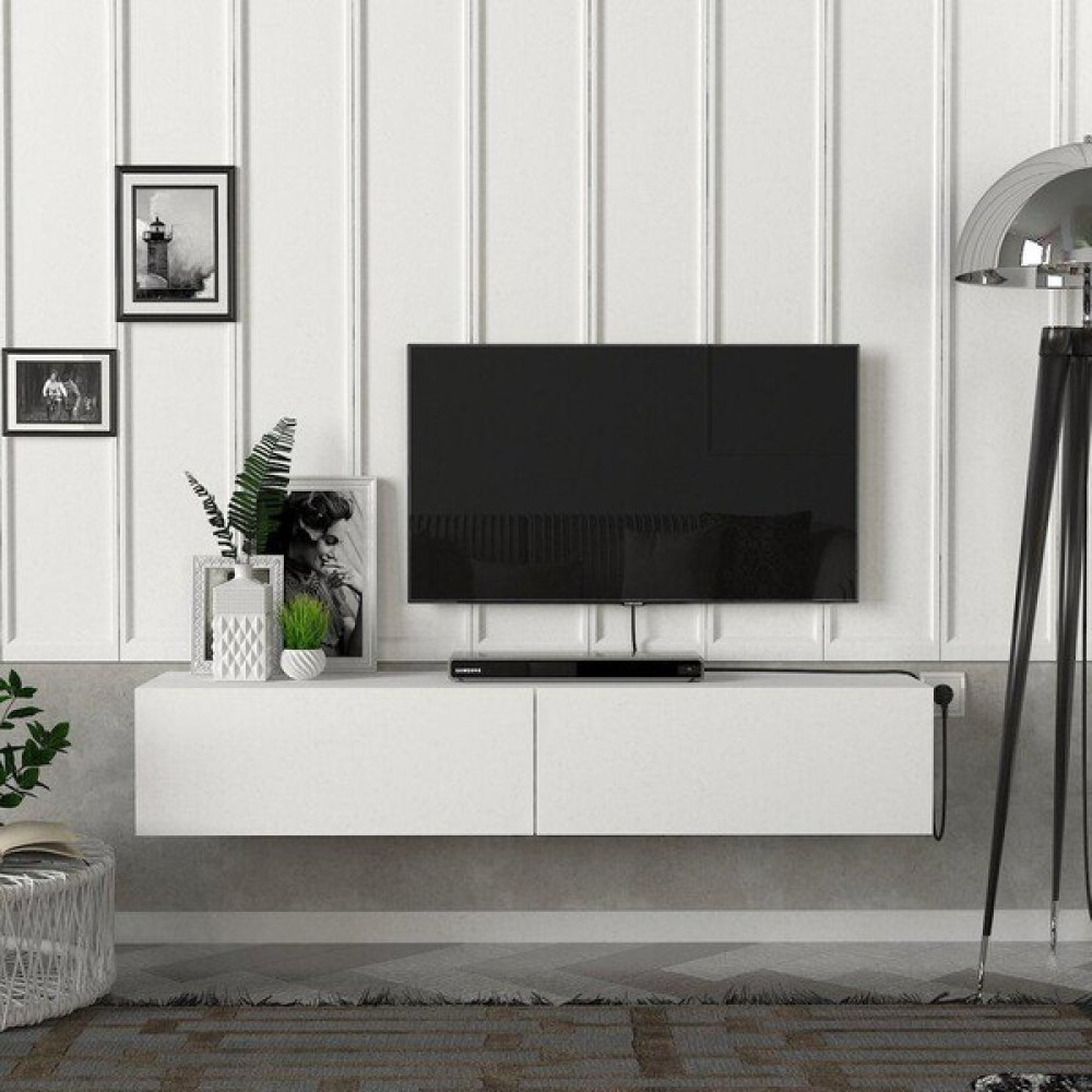 JOY Eko Tv Ünitesi Tv Sehpası Alt Modül Beyaz 140 Cm Mdf EKO TV ÜNİTESİ BEYAZ Tv Ünitesi / Sehpası Fiyatı