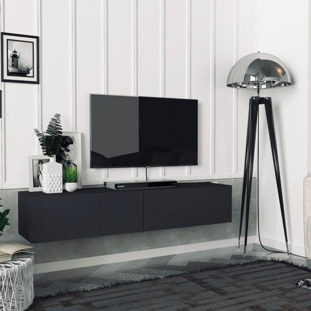 JOY Eko Tv Ünitesi Tv Sehpası Alt Modül Siyah 140 Cm Mdf EKO TV ÜNİTESİ SİYAH Tv Ünitesi / Sehpası Fiyatı