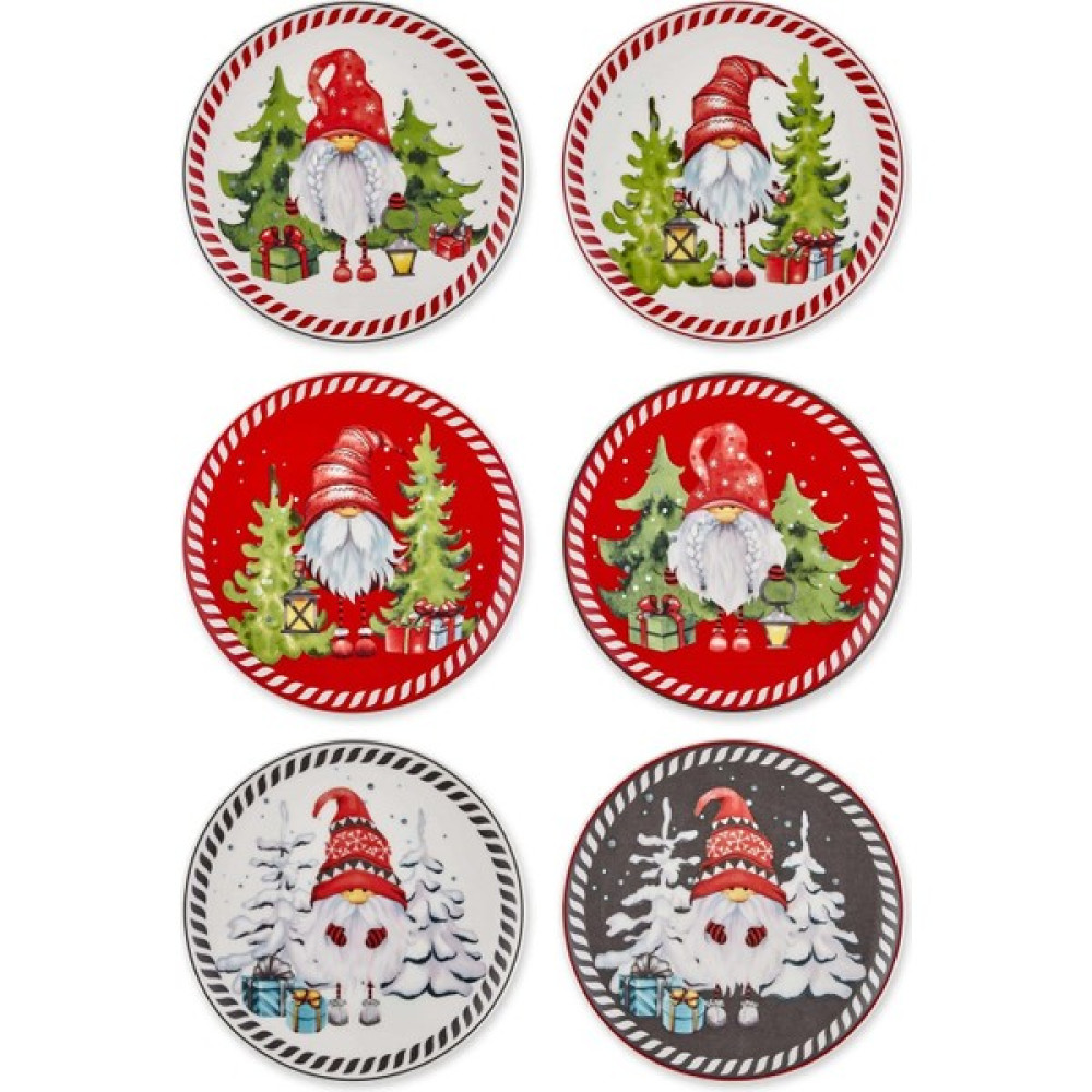 Joy Home & Accessories Yılbaşı Cüceler Temalı Pasta Tabağı 6'lı Set 19 cm Mutfak Gereçleri Fiyatı