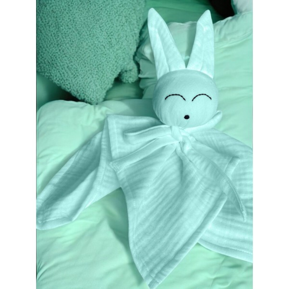 Joyous Mom Kids Müslin Bebek Uyku Arkadaşı 4 Katlı Tavşan Organik Oyuncak Uyku Arkadaşı Desteksiz Uyku Arkadaşı Bebek Oyuncakları Fiyatı