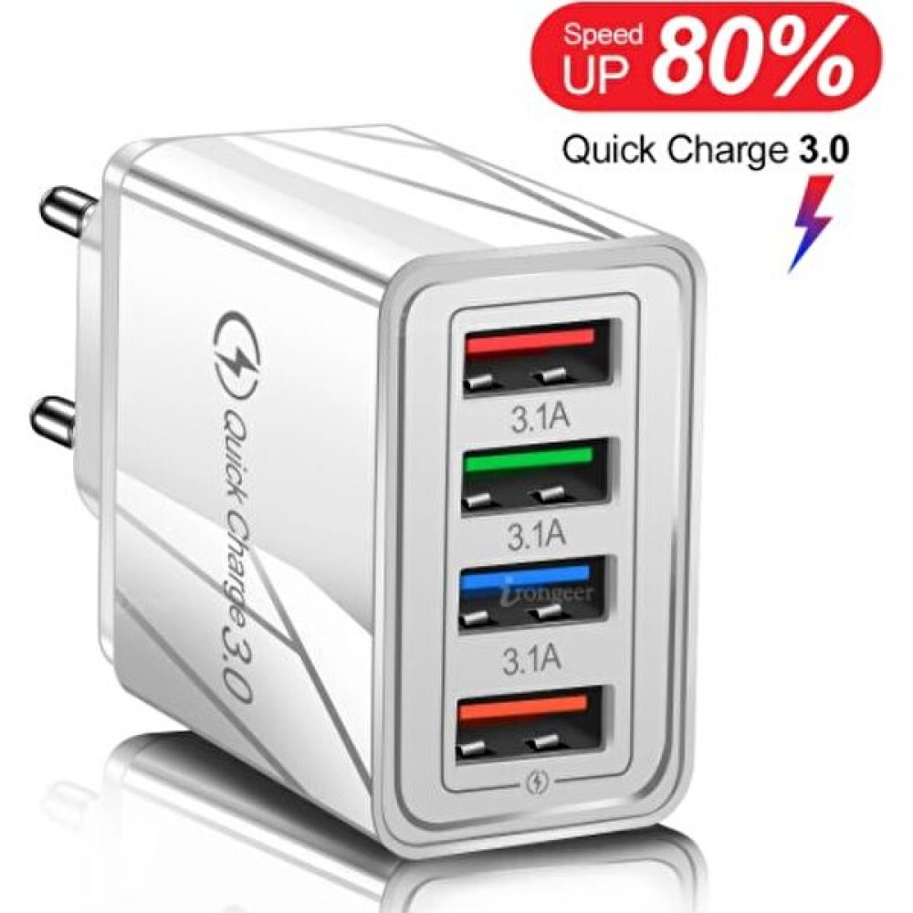 Joytech 4 USB Girişli Çoklu Şarj Aleti - Beyaz Cep Telefonu Şarj Cihazı Fiyatı